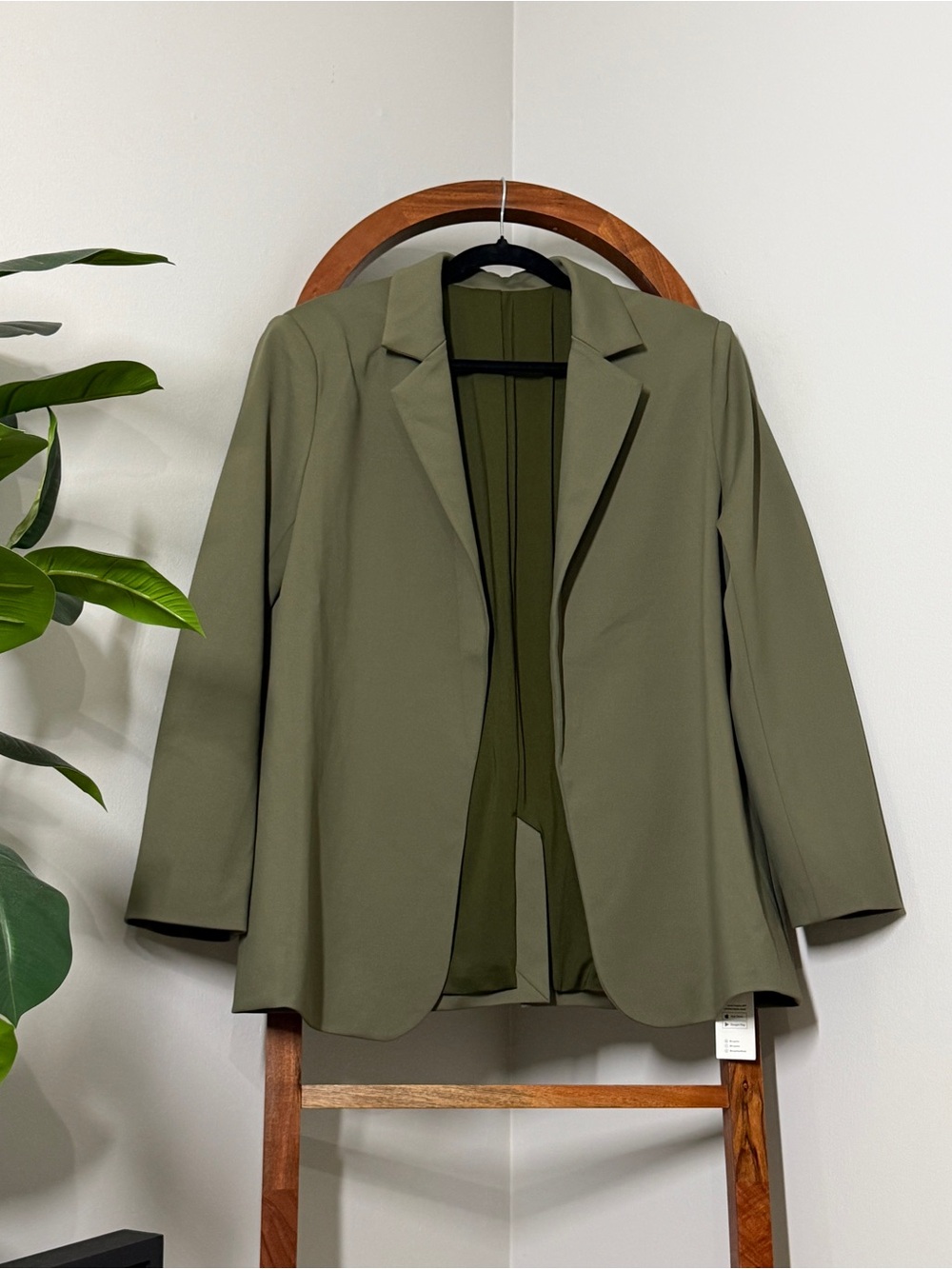 Cupshe LARGE Olive Green Open Front Blazer Jacket NEW
